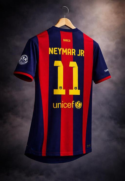 Neymar Jr #11 FC Barcelona Retro Jersey – Qatar Airways